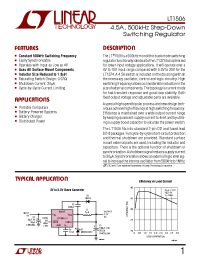 Datasheet LT1372 manufacturer Linear